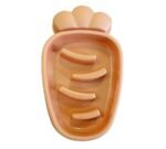 Dubenėlis plastikinis lėtam valgymui, 20x30cm morkos formos