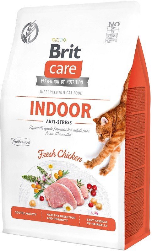 Brit Care Cat GF Indoor Anti-stress sausas pašaras katėms