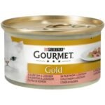 Gourmet Gold gabaliukai padaže 24x85g jautiena, višt. ir kepenėl, lašiša ir višt, kalakut. ir antiena