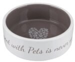 TRIXIE Pet's Home Dubenėlis, keramika, 0.3 l, ø 12 cm, cream-smėlio