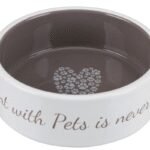 TRIXIE Pet's Home Dubenėlis, keramika, 0.3 l, ø 12 cm, cream-smėlio