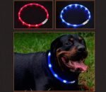 TRIXIE LED ĮKRAUNAMAS ŠVIEČIANTIS antkaklis USB, silikonas, XS-XL 70cm/10mm, mėlynas