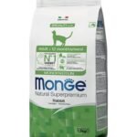 MONGE natural Monoprotein Rabbit sausas pašaras katėms