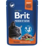 Brit Premium Cat Pouches Salmon for Sterilised konservai katėms
