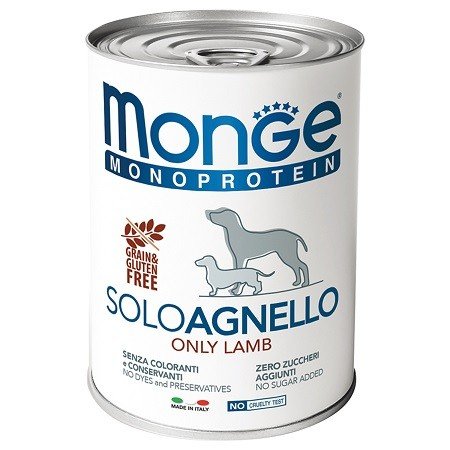 Monge Monoprotein solo agnello konservai šunims su ėriena 400 g