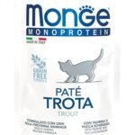 Monge Monoprotein Adult konservai kačiukams su upėtakiu be grūdų
