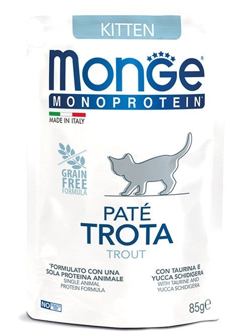 Monge Monoprotein Adult konservai kačiukams su upėtakiu be grūdų Monge Monoprotein Adult konservai kačiukams su upėtakiu be grūdų