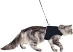 TRIXIE Kačių petnešos minkštos su pavadėliu, 24-42 cm, 1.20 m