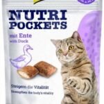 GIMCAT NUTRI POCKETS Duck skanėstai katėms su antiena 60g