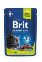 Brit Premium Cat Sterilised Plate konservai katėms (12x100 g)
