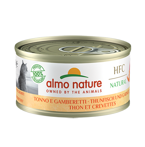 Almo Nature HFC Tuna&Shrimps šlapias maistas katėms