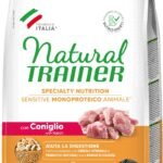 Natural Trainer sensitive mini adult RABBIT (su triušiena) sausas pašaras šunims