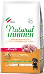 Natural Trainer sensitive mini adult RABBIT (su triušiena) sausas pašaras šunims