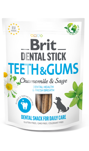 Brit Dental Stick skanėstas Teeth&Gums Chamomile&Sage