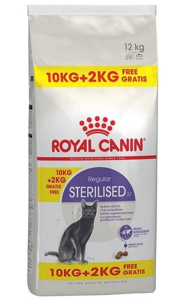 Royal Canin Sterilised 10 kg + 2 kg sausas pašaras sterilizuotoms katėms
