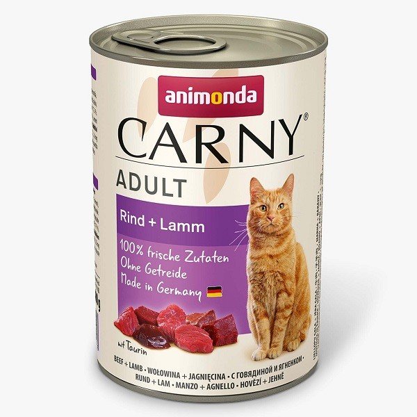 CARNY Adult su jautiena ir ėriena konservai katėms