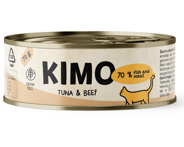 Kimo Tuna&Beef konservai katėms su tunu ir jautiena 70g