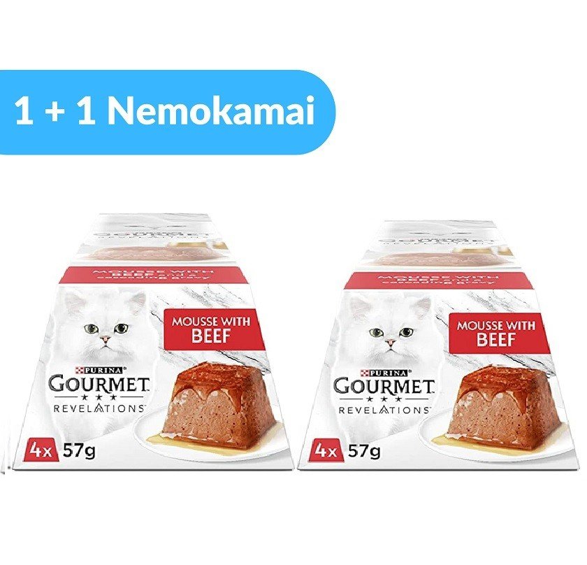 GOURMET Revelations Jautienos putėsiai su padažu 8 x 57g