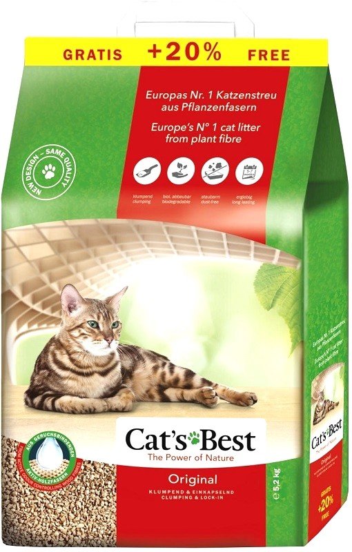 Cat's Best OkoPlus original kačių kraikas 10+2l