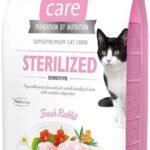 Brit Care Cat Sterilized Sensitive begrūdis sausas maistas sterilizuotoms jautrioms katėms 2 kg