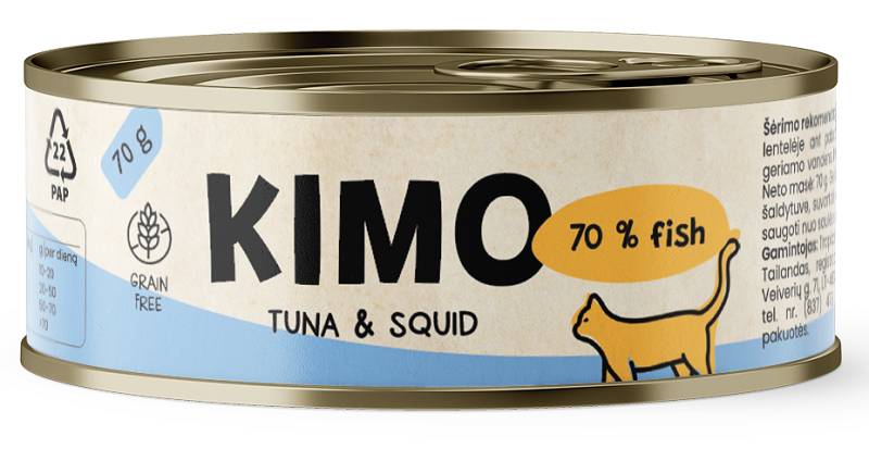 Kimo Tuna&Squid konservai katėms su tunu ir kalmarais