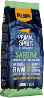 PRIMAL SPIRIT IBERIAN PORK&SARDIN Pašaras Šunims Su Sardine 12kg