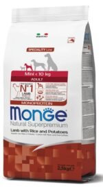 Monge Mini Adult Lamb (ėriena) sausas pašaras šunims 7,5kg