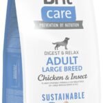 Brit Care Sustainable Adult Large Breed Chicken&Insect sausas maistas šunims su vištiena ir vabzdžiais 12 + 2 kg