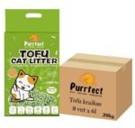 Purrfect Green tea tofu kraikas katėms žaliosios arbatos kvapo sušokantis 8x6l