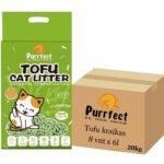 Purrfect Green tea tofu kraikas katėms žaliosios arbatos kvapo sušokantis 8x6l