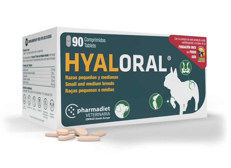 Hyaloral Medium N90 papildai sąnariams vidutinių veislių šunims