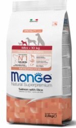 Monge Mini Puppy Salmon & Rice (lašiša) sausas pašaras mažų veislių šunims iki 1 metų