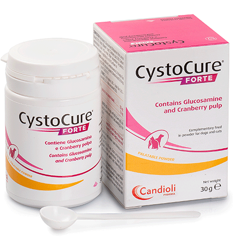 Candioli CystoCure Forte papildai šunims ir katėms, 30 g