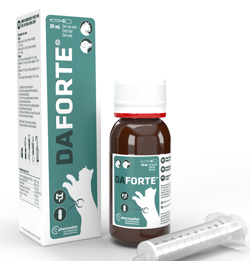 Da Forte suspensija virškinimui gerinti šunims ir katėms 20 ml