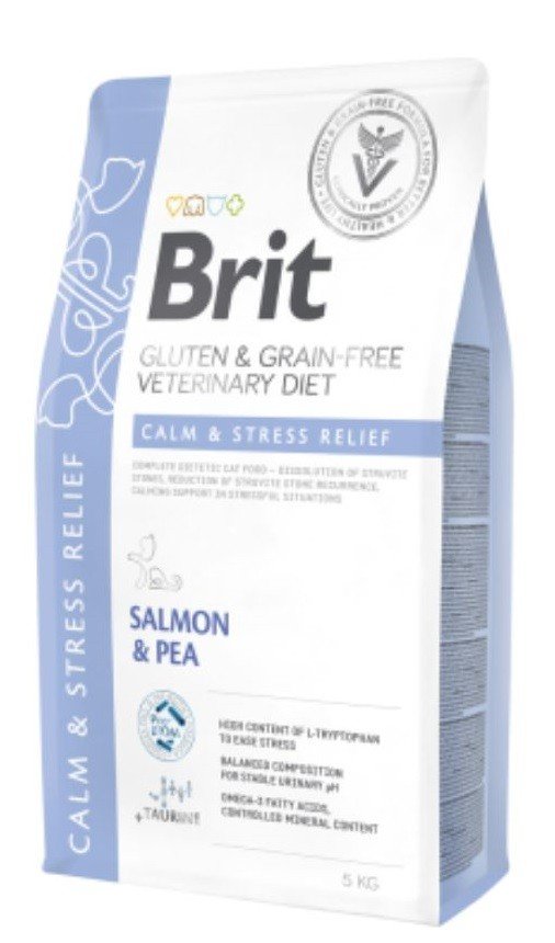 Brit GF Veterinary Diets Cat Calm Stress Relief sausas maistas katėms