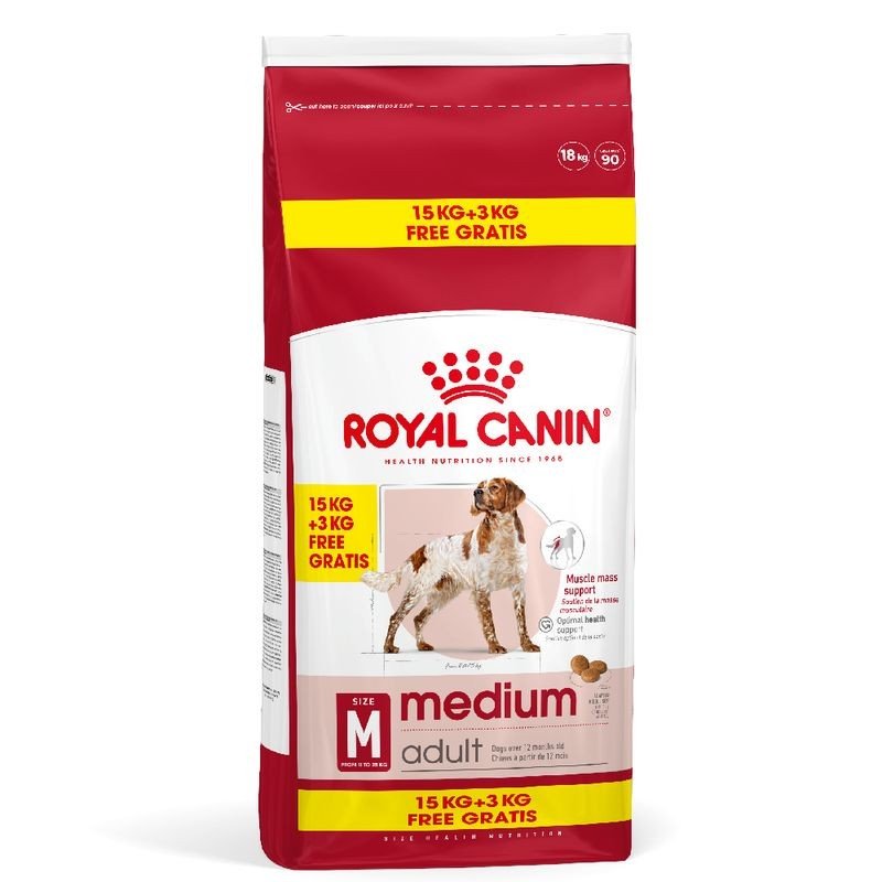 ROYAL CANIN Medium Adult 15+3 kg sausas pašaras šunims