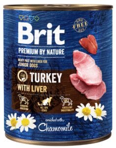 Brit Premium by Nature konservai šunims Turkey with Liver