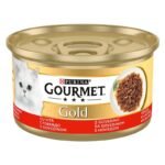 Gourmet Gold Succulent Delights 24x85g su vištiena/jautiena/lašiša/žuvimi
