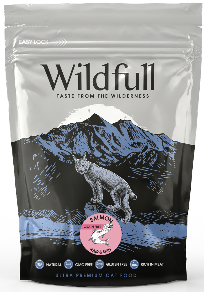 Wildfull Cat Salmon Hair&Skin sausas maistas katėms