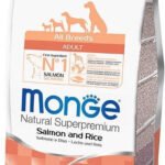 Monge adult sausas pašaras (lašiša ir ryžiai) 2,5kg