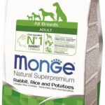 Monge adult sausas pašaras (triušiena, ryžiai, bulvės) 2,5kg