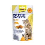 GimCat Nutri Pockets with Cheese & Taurine skanėstai katėms su Sūriu ir Taurinu 60g