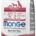 Monge Monoprotein adult sausas pašaras su jautiena ir ryžiais 2,5kg