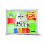 Simba konservuotas pašaras katėms skirtingi skoniai 4x100g mix