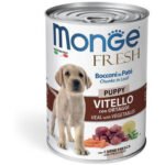 Monge Fresh Puppy konservuotas pašaras jauniems šunims su vištiena 400g