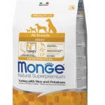 Monge spec. line monoprotein adult sausas pašaras visų veislių suaugusiems šunims su kalakutiena, ryžiais, bulvėmis 2,5kg