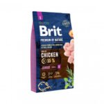 Brit Premium By Nature Junior S sausas pašaras šunims 1kg