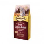 Carnilove Fresh Chicken&Rabbit Gourmand for Adult sausas pašaras katėms 0,4 kg