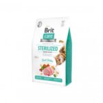 Brit Care Cat GF Sterilized Urinary Health sausas pašaras katėms 0,4 kg (galiojimas iki 2026.05.19)