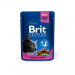 Brit Premium konservuotas pašaras katėms maiš. Chicken&Turkey 100 g x 24